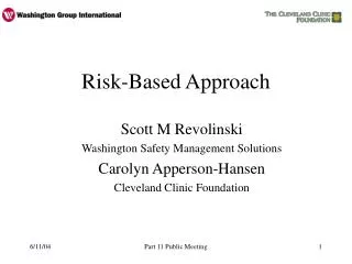 Risk-Based Approach