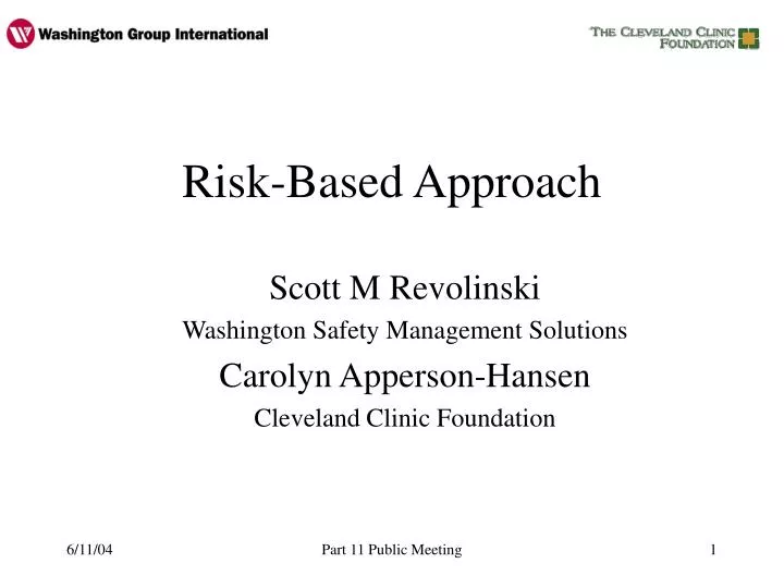 risk based approach