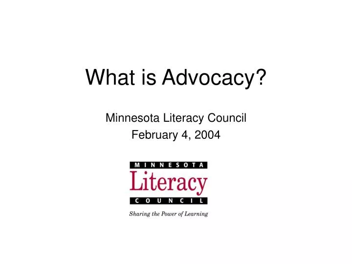 what is advocacy