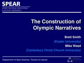 The Construction of Olympic Narratives