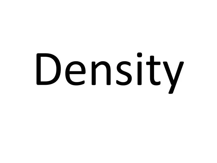 density