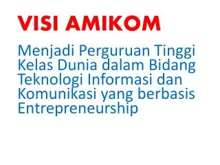 visi amikom