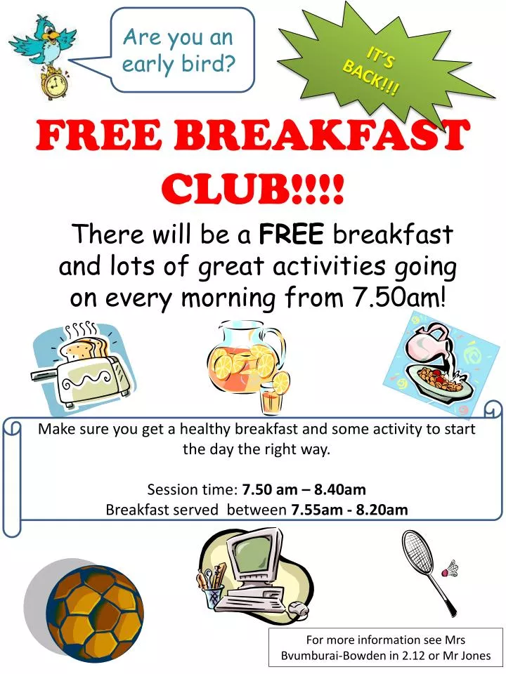free breakfast club