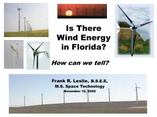 Is There Wind Energy in Florida?
