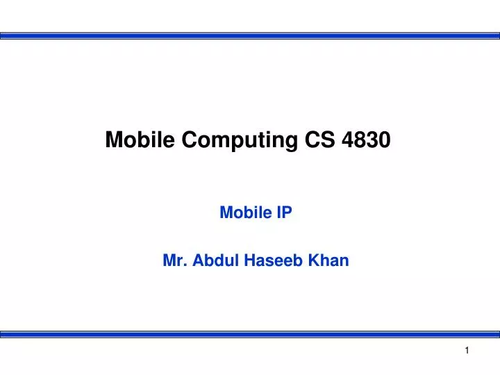 mobile computing cs 4830