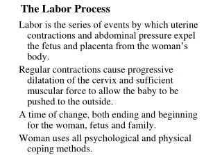 The Labor Process