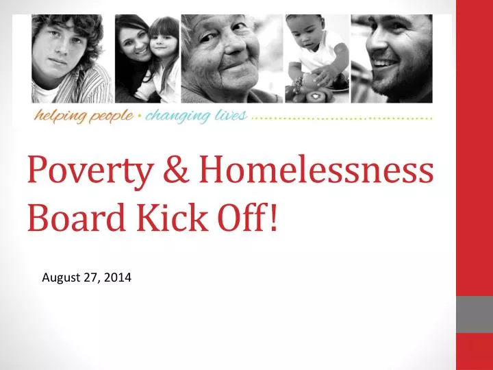 poverty homelessness board kick off