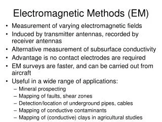 Electromagnetic Methods (EM)