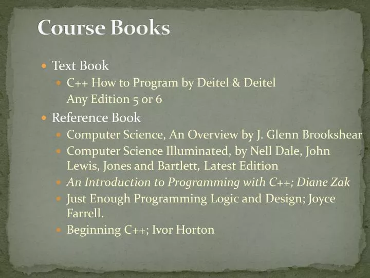 course books