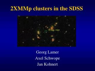 2XMMp clusters in the SDSS