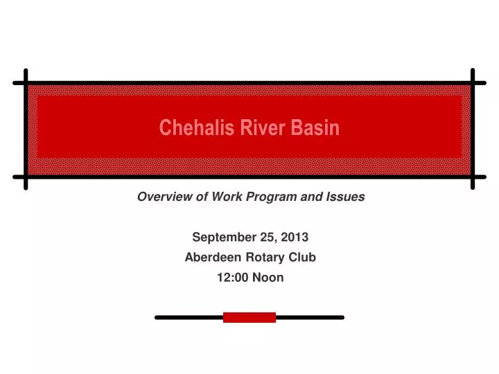 chehalis river basin