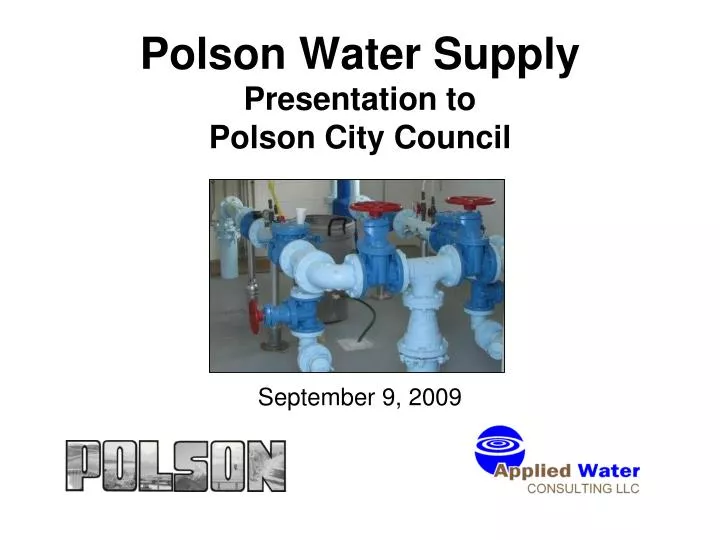 polson water supply presentation to polson city council