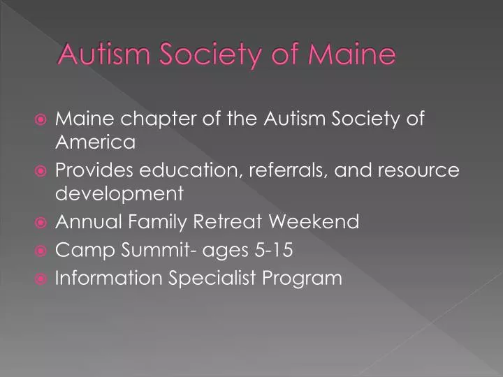 autism society of maine