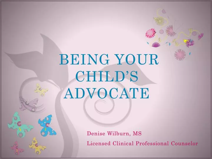 being your child s advocate
