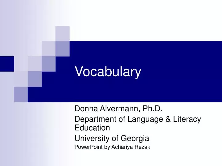 vocabulary