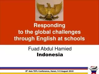 Responding to the global challenges through English at schools