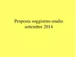 Proposta soggiorno-studio settembre 2014 - slide 1