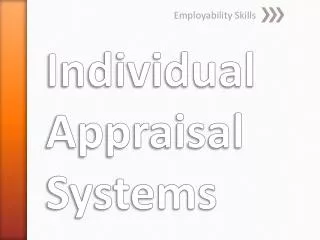 Individual Appraisal Systems