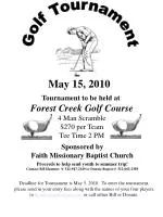 Golf Tournament - slide 1