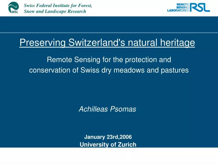 preserving switzerland s natural heritage achilleas psomas