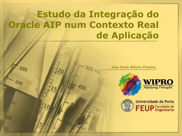 estudo da integra o do oracle aip num contexto real de aplica o