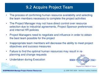 9.2 Acquire Project Team