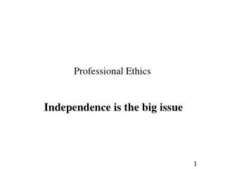 Professional Ethics