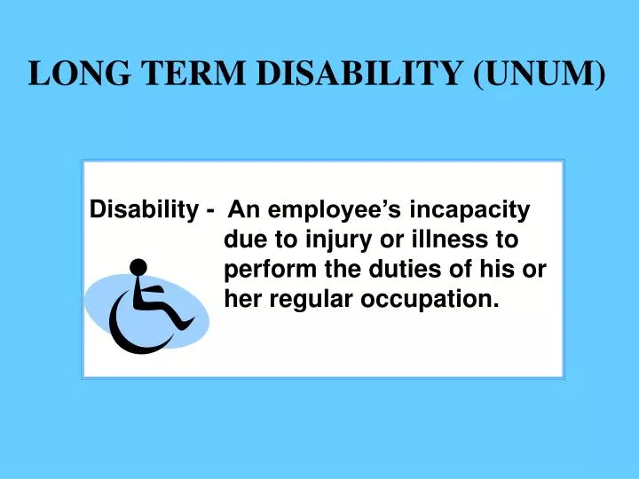 long term disability unum