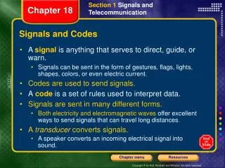 Signals and Codes