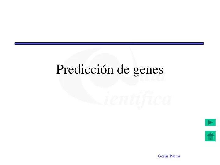 predicci n de genes