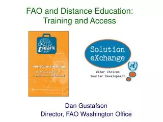 FAO and Distance Education: Training and Access