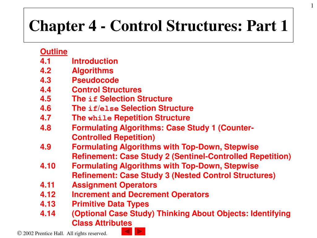 PPT - Mastering Control Structures: Essential Concepts & Examples ...