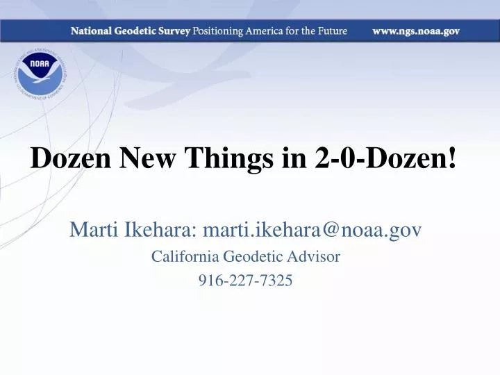 dozen new things in 2 0 dozen