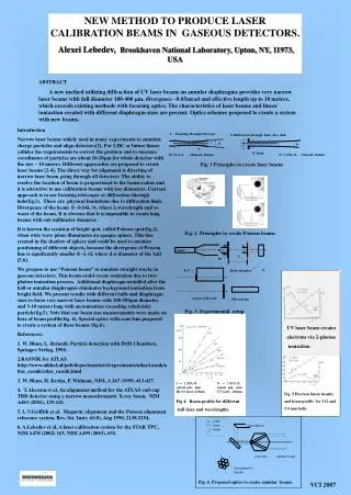 NEW METHOD TO PRODUCE LASER CALIBRATION BEAMS IN GASEOUS DETECTORS .