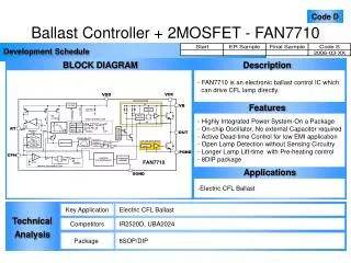 Ballast Controller + 2MOSFET - FAN7710