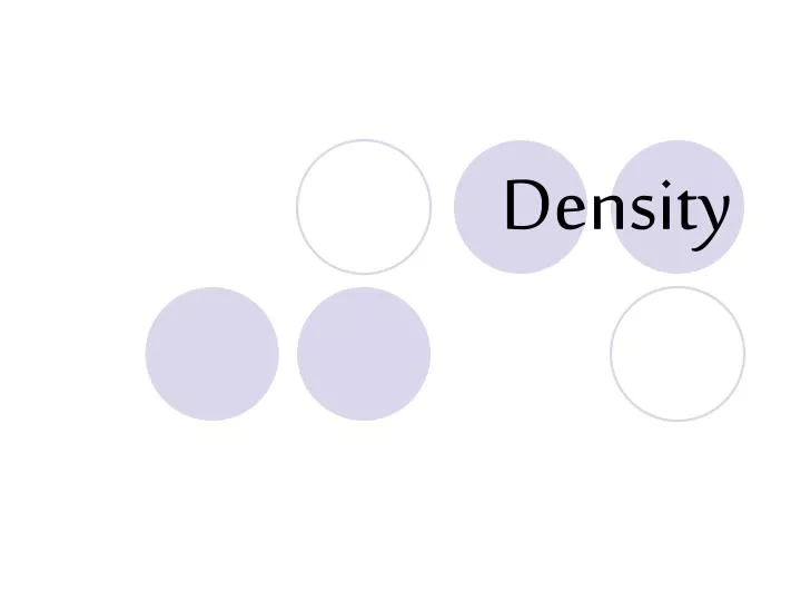 density