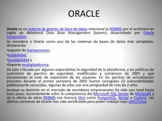 oracle