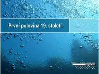 prvn polovina 19 stolet