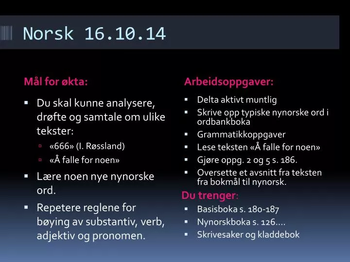 norsk 16 10 14
