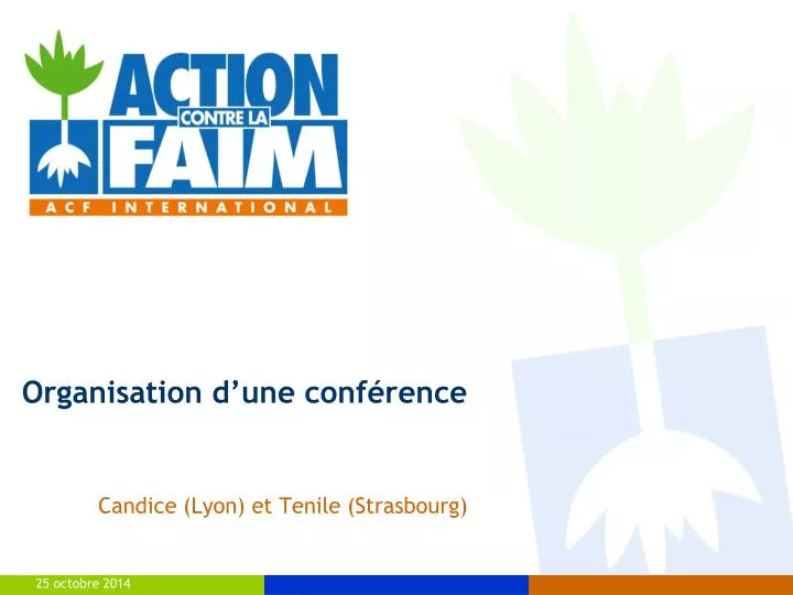 organisation d une conf rence