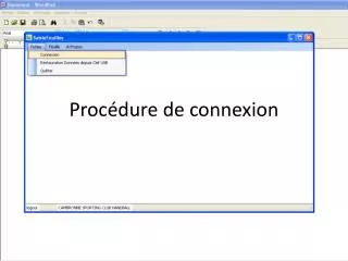 proc dure de connexion