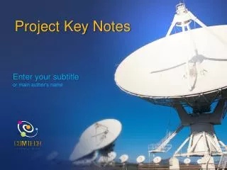 Project Key Notes