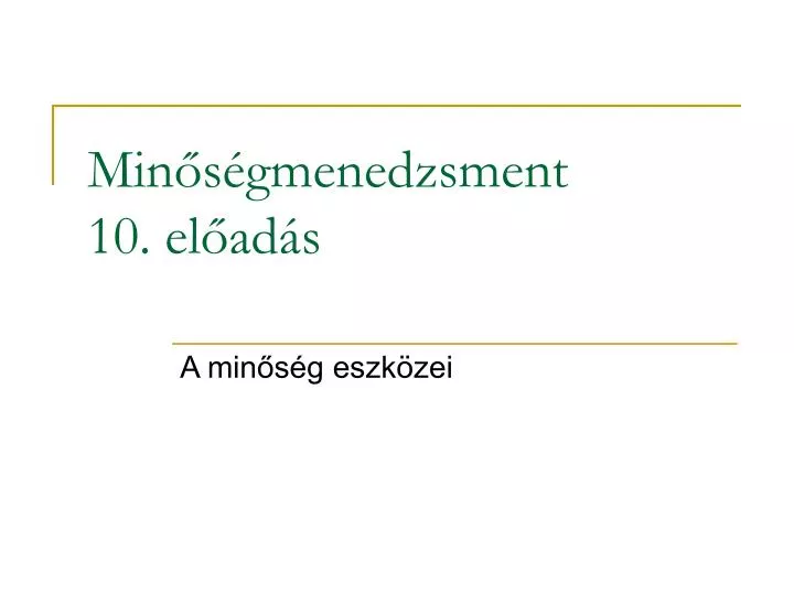 min s gmenedzsment 10 el ad s