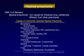 Atypical pneumonia