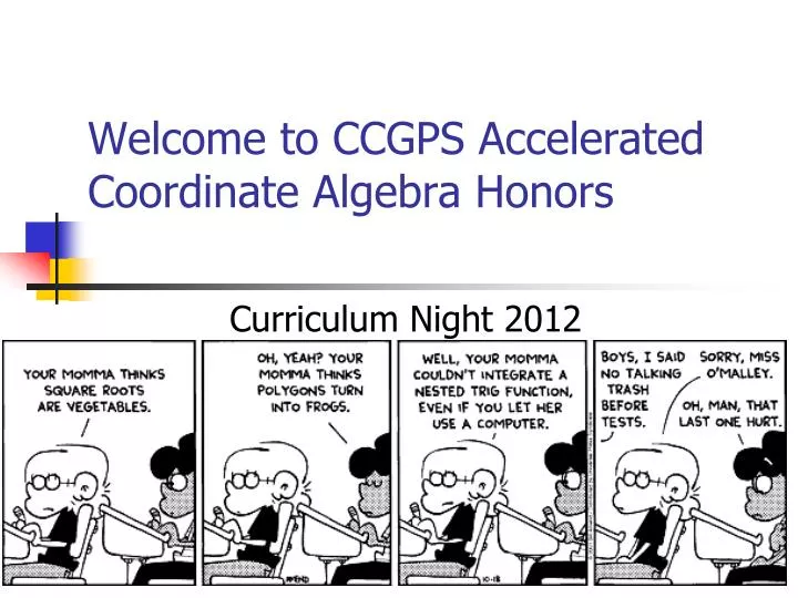 welcome to ccgps accelerated coordinate algebra honors