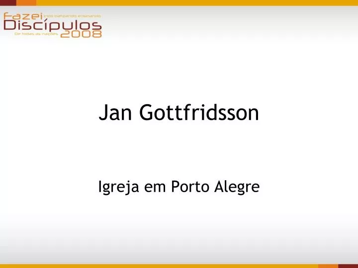 jan gottfridsson