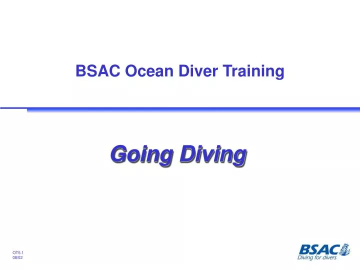 bsac ocean diver training