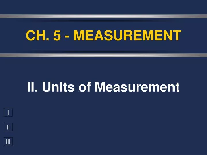 ch 5 measurement