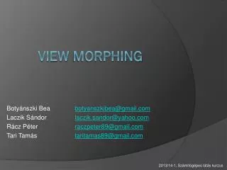 view morphing