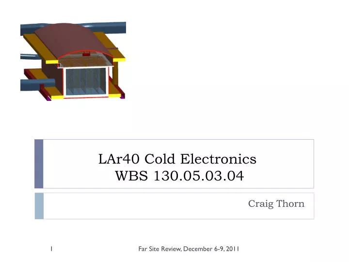 lar40 cold electronics wbs 130 05 03 04